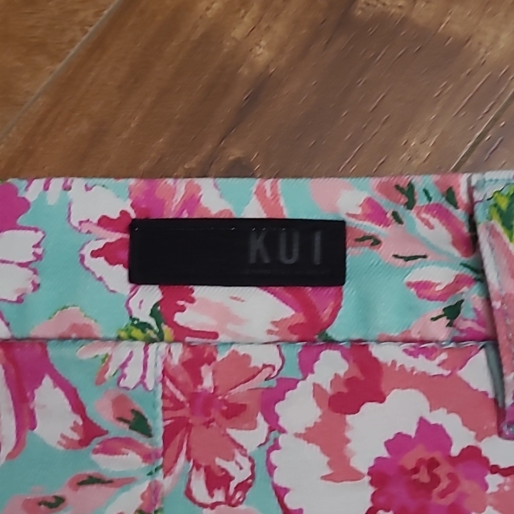 NWT Kut Patterned High Rise Trouser Shorts - Picture 5 of 8